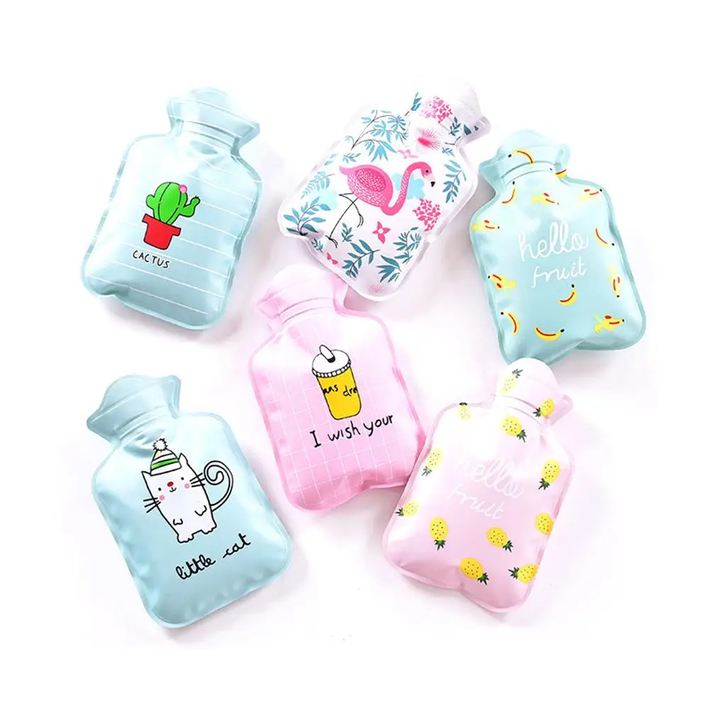 

Mini Lovely Cartoon Hand Warm Water Bottle Portable Hand Warmer Girls Pocket Hand Feet Hot Water Bag