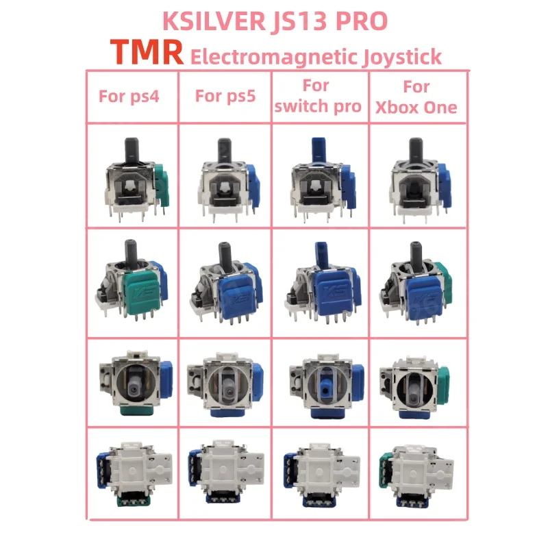 Фото 2/4/10 шт. K-SILVER JS13 PRO + TMR джойстик для PS5 PS4 Switch Pro Xbox One серии анти-дрейф электромагнитный 3D аналоговый джойстик №3