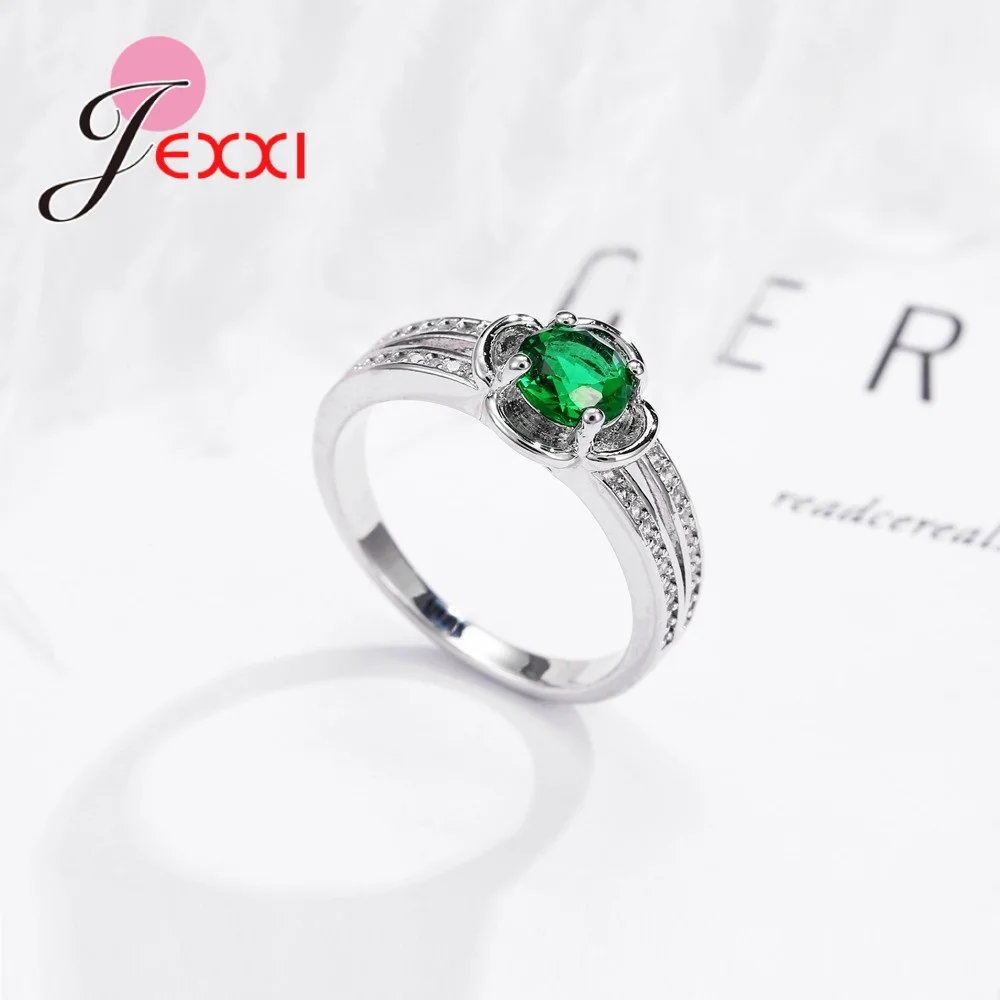 Женское кольцо в форме цветка One Love из стерлингового серебра 925 пробы с