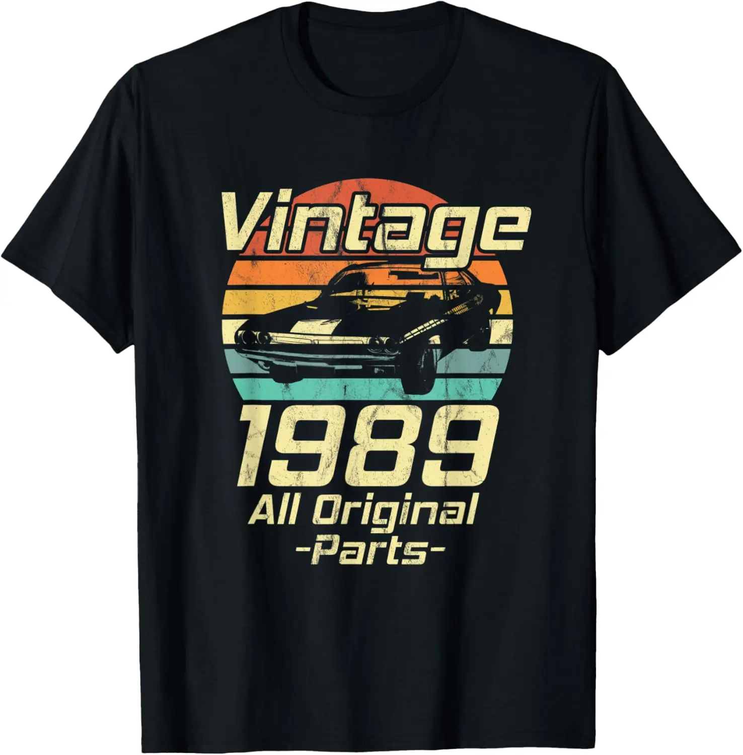 Vintage 1989 30th Birthday Classic Muscle Car Lover Gift T-Shirt