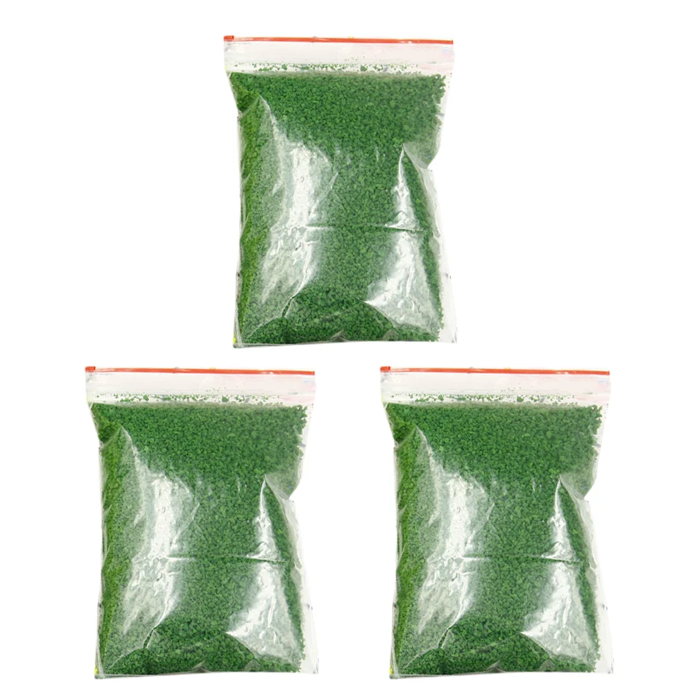 

3 Bags Fake Lawn Material Scene Layout Decor Scatter Tree Faux Moss DIY Sand Table Artificial Powder Sponge