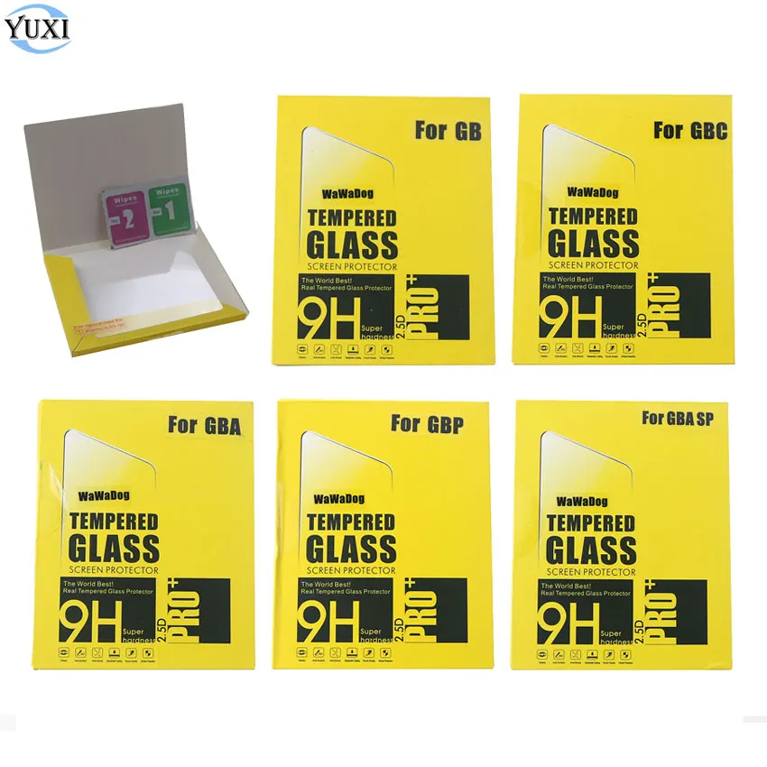 

YuXi 5 шт. закаленное стекло для GB GBC GBA SP GBP Защитная пленка для консоли Защитная пленка для Gameboy Color Advance SP