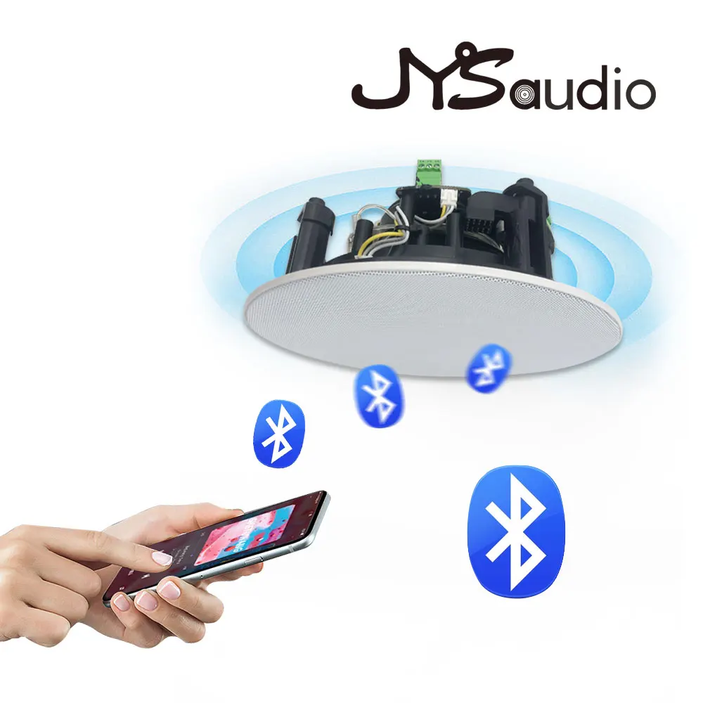 5 25 inch active coaxial ceiling speaker waterproof pcb board bluetooth compatible indoor bathroom home shower theater system free global shipping