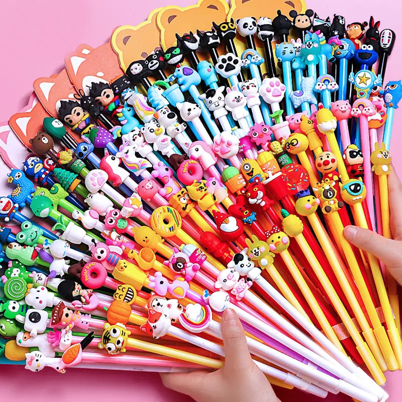 

Cute Cartoon Gel Ink Pens Cartoon Animal Writing Pens 0.5 mm Assorted Style Stationery for Office School Student Kids Present