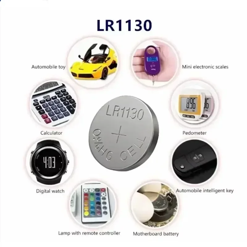 LR1130 AG10 Кнопочный элемент 1,55 В SR54 389 189 SR1130 D189 LR54 Батарейки G10A SR1130SW Монета Часы Игрушки Дистанционный аккумулятор (art.: 3920ced59ee1f) - 3920ced59ee1f