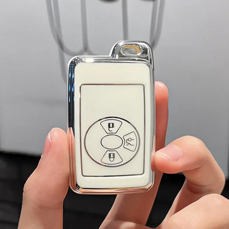 

Чехол для автомобильного ключа из ТПУ с 3 кнопками для Toyota Camry Avalon