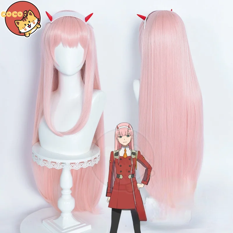 

Anime Darling In The Franxx Cosplay 02 Cosplay Wig Darling In The Franxx Cos Wig Zero Two Anime Cosplay Pink Hai with Hairpinr