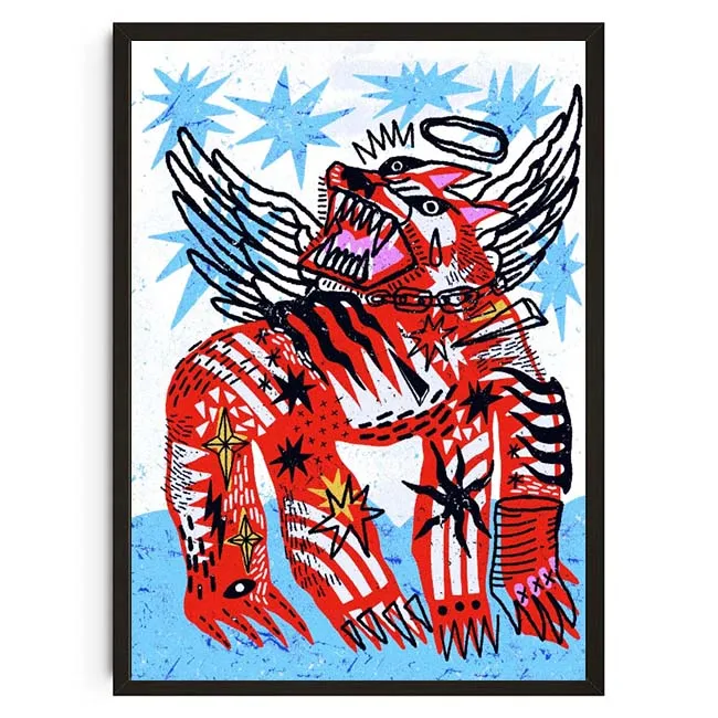 Винтажные абстрактные постеры с принтом животных, настенная живопись на холсте середины века, картины для гостиной, спальни, домашний декор без рамки