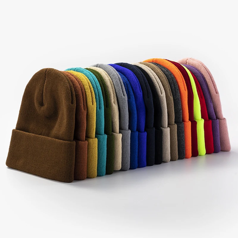 

Новинка, корейские шерстяные акриловые мужские и женские эластичные шапочки, 20 цветов, оптовая продажа