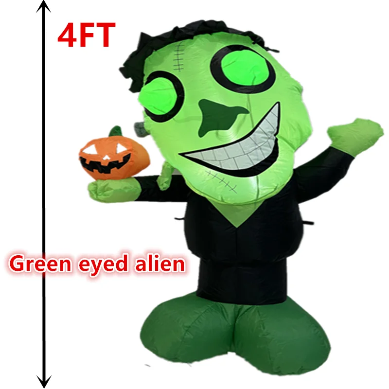 na nadmuchiwany model ducha z zieloną główką Halloween w rozmiarze 4-stóp wbudowaną fotokomórką. Wymagania dotyczące fot...