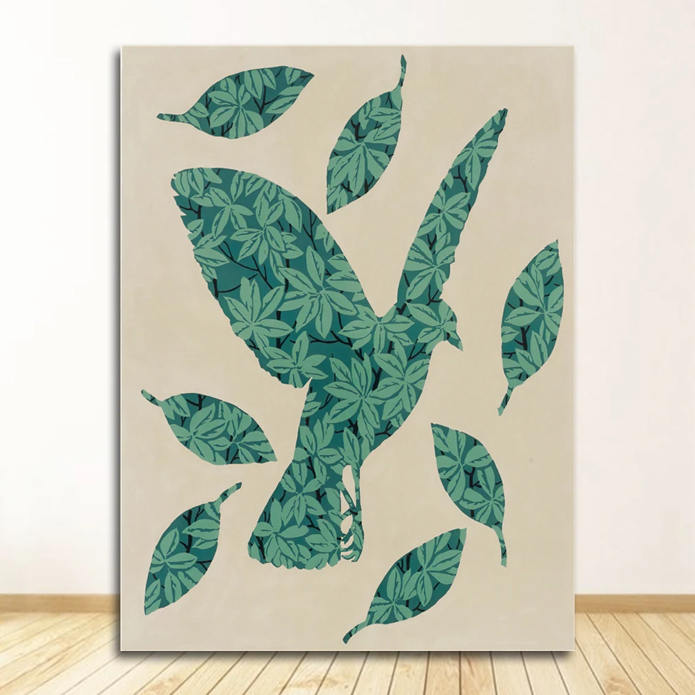 Печать Картина Плакат Настенная Картина для Домашнего Декора Рене Магритт Эксклюзивная Комбинация Легкой Роскошной Винтажной Серии Холст рене жирар театр зависти уильям шекспир