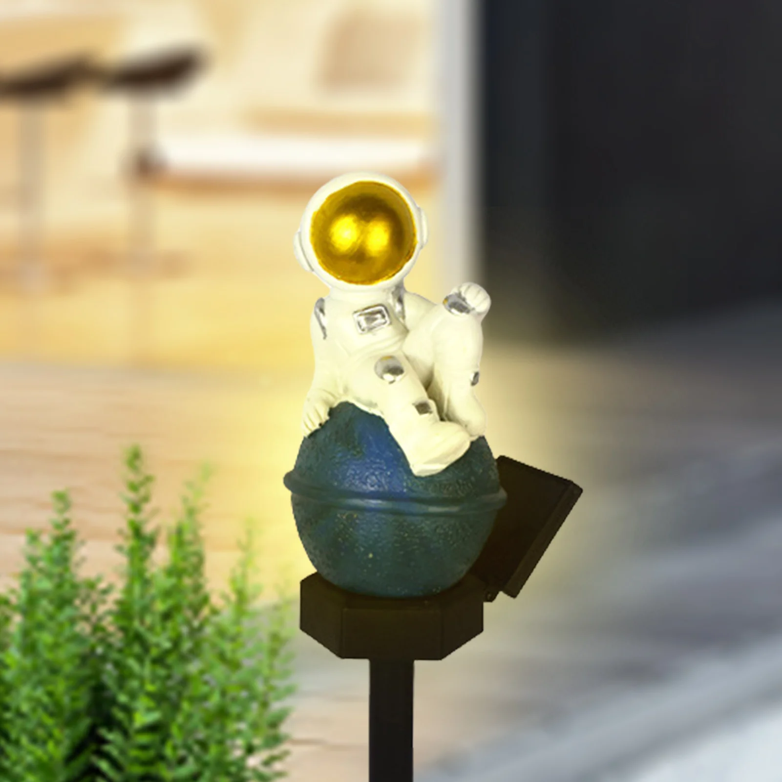 

Solar Light Solar Astronaut Moon Figurine Lights Outdoor Decorative Waterproof Solar Pathway Lights For Garden Yard Decoration