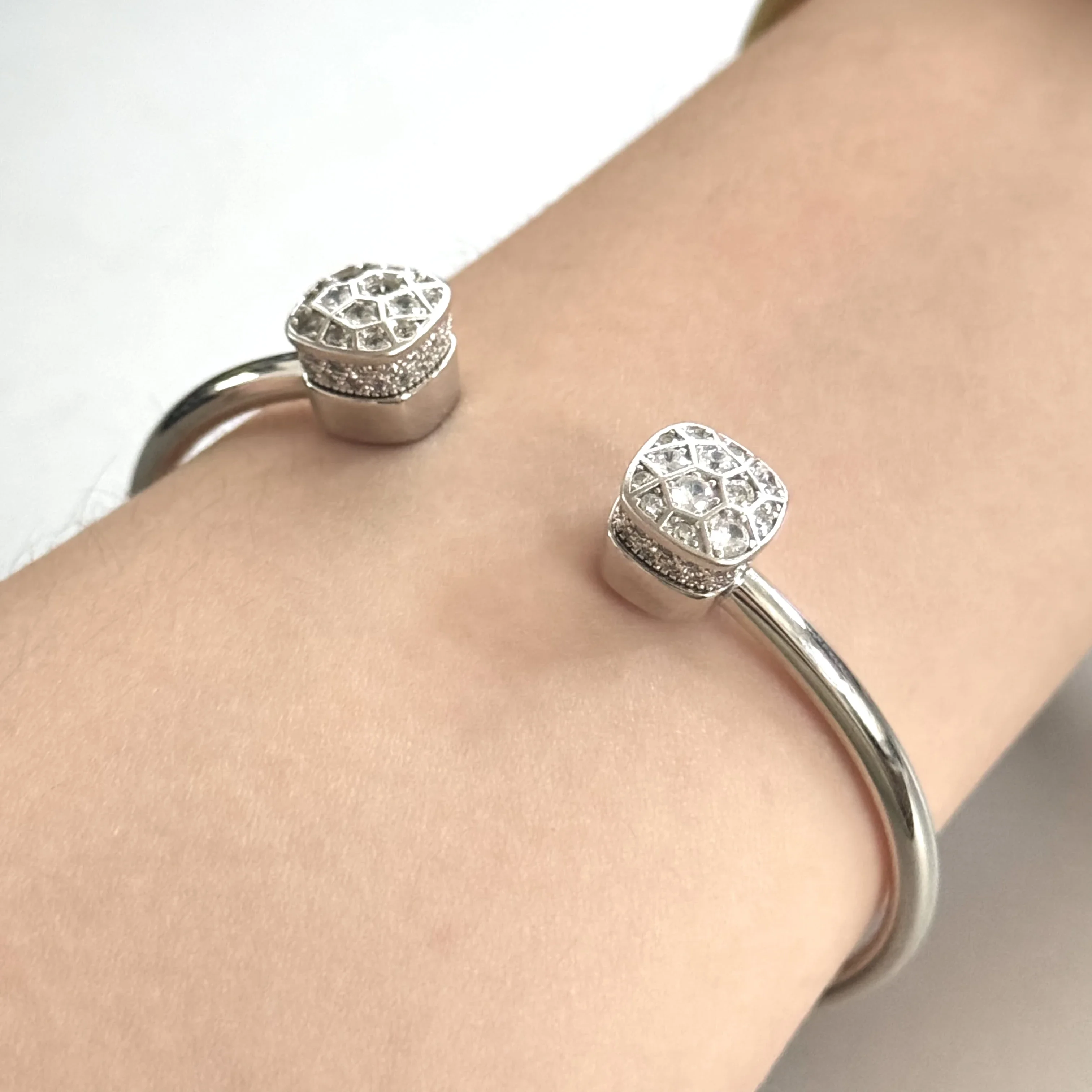 10 6 мм женский классический Нудо из нержавеющей стали многоцветный камень