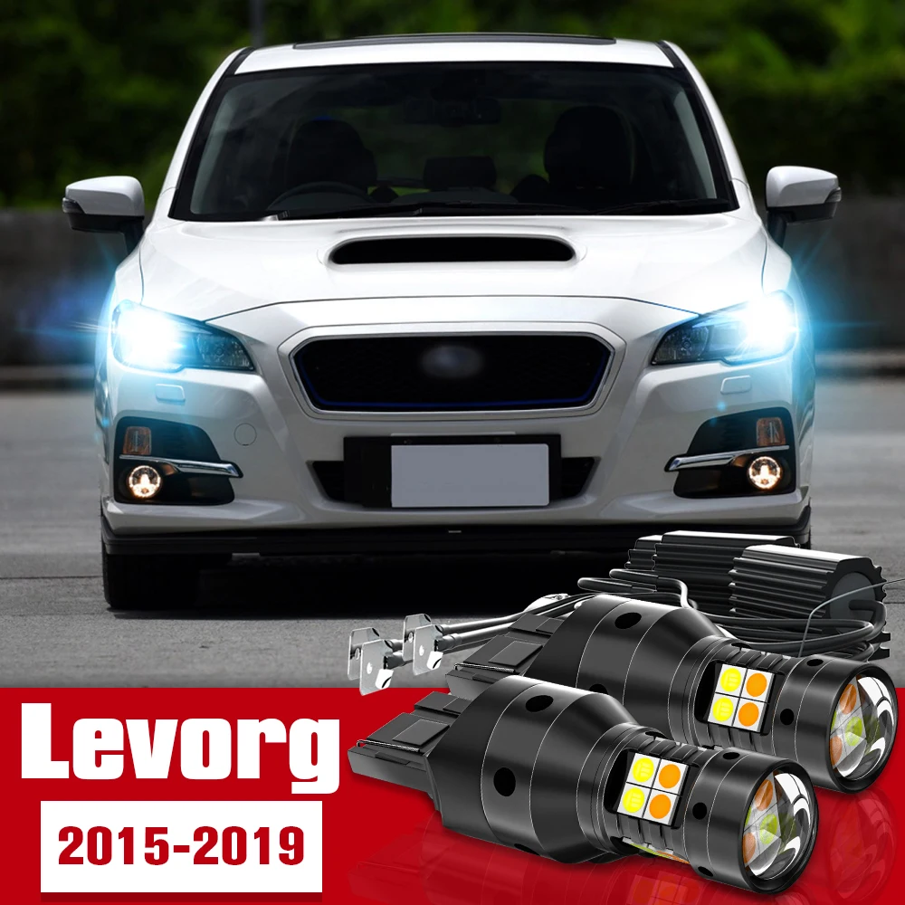 

2pcs Dual Mode Turn Signal+Daytime Running Light Accessories LED DRL For Subaru Levorg 2015-2019 2016 2017 2018