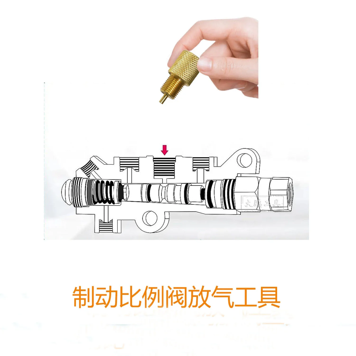 Комбинированные клапаны для прокачки тормозов совместимые с DISC/DISC и DISC/DRUM PV2/PV4 AC