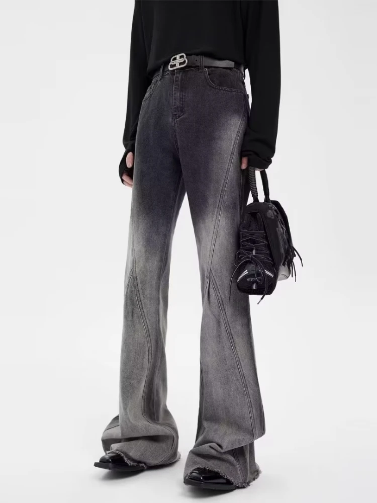 Джинсы мужские осенние градиентные цвета в стиле пэчворк американские ретро