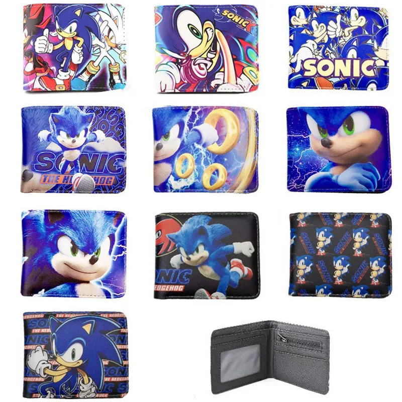 

Sonic the Hedgehog Action Figure Children's Wallet Cartoon Anime Image Sonic UNISEX PU Leather Zero Wallet Kids Birthday Gift