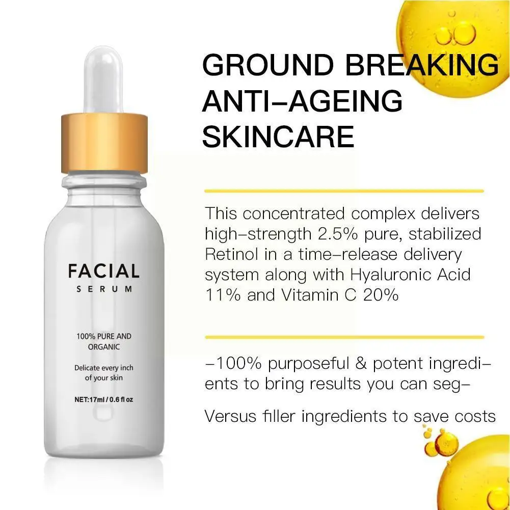 

Essence Vitamin C Hyaluronic Acid Retinol Nicotinamide Pore Moisturizing Essence Shrink K5P2
