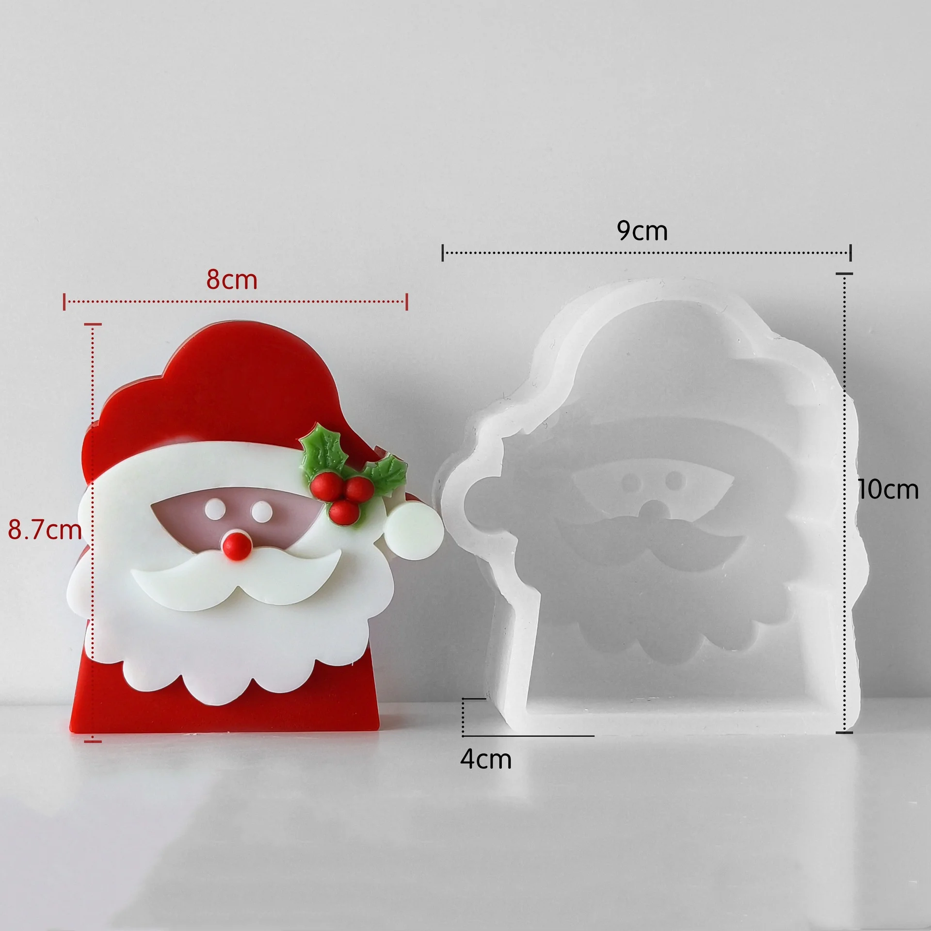 1 шт. силиконовая форма для свечей в виде Санта-Клауса снеговика