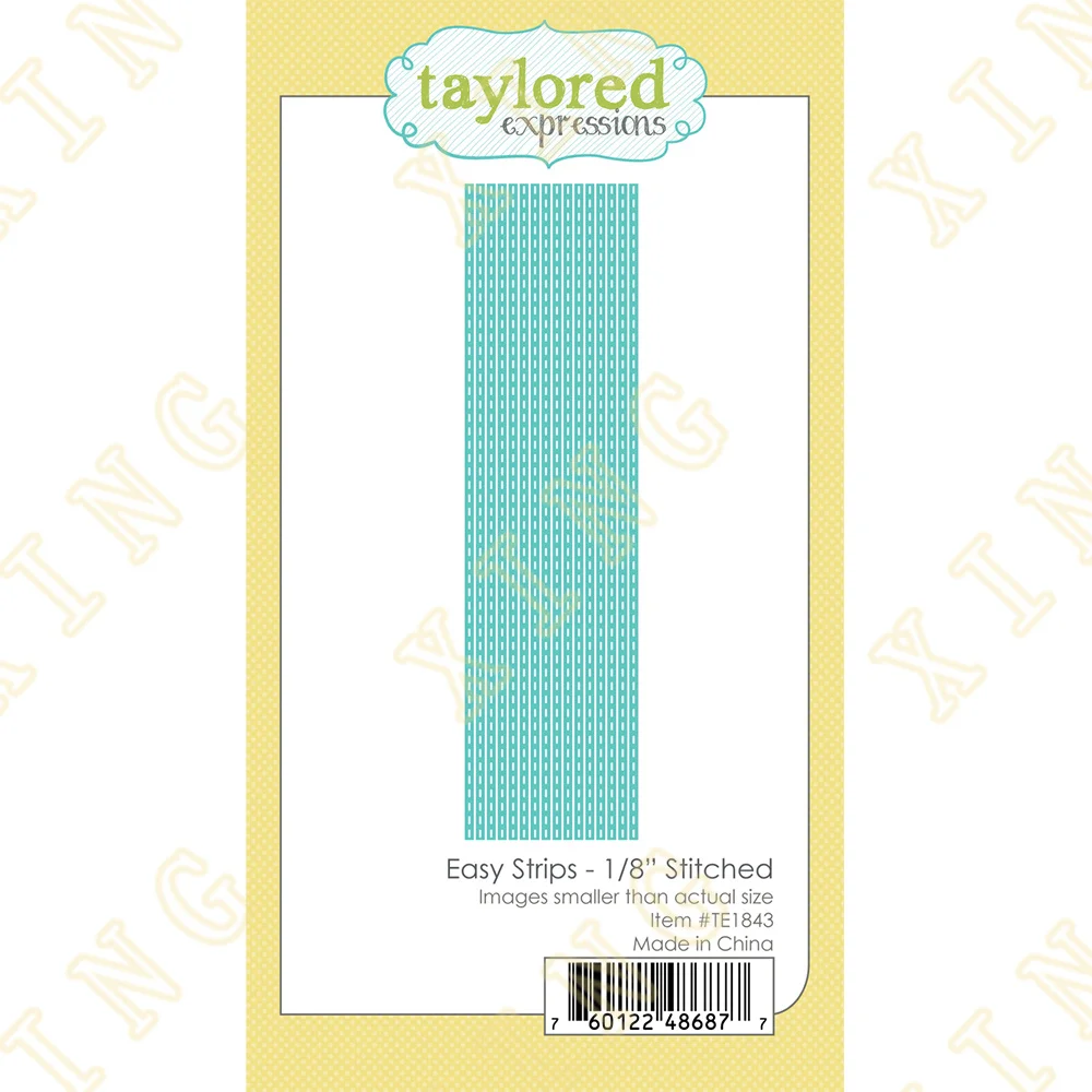 

Easy Strips - 1/8" Stitched Metal Cutting Dies Scrapbook Diary Decoration Stencil Embossing Template DIY Greeting Card Handmade