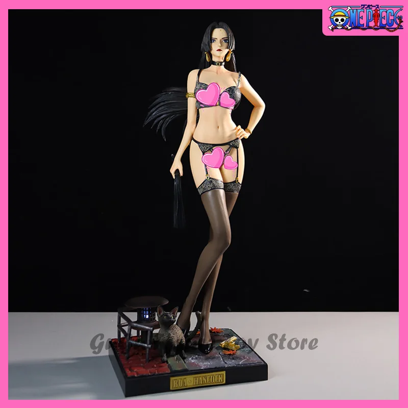 

50cm One Piece Boa Hancock Anime Figure Sexy Action Figures Suit Whip With Lights PVC Figurine Statue Model Collection Toys Gift