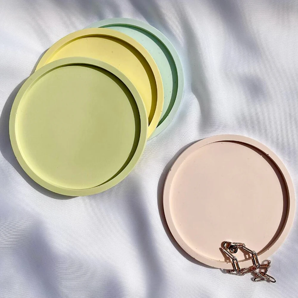 

Круглые силиконовые формы под горку для самостоятельного изготовления, цементная фотоформа, лоток для хранения ювелирных изделий, Квадрат...