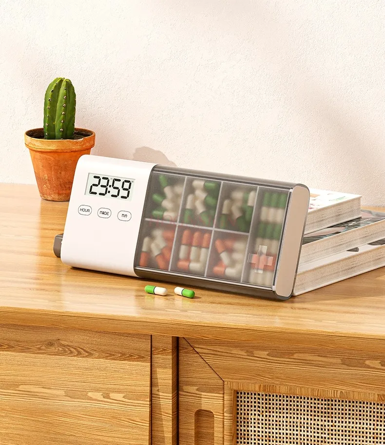 Умная медицинская коробка портативная электронная мини-коробка с таймером для