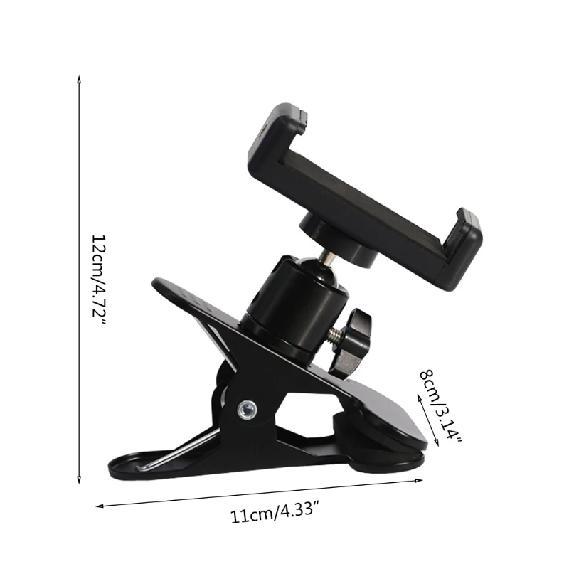 

360 Rotation Guitar Head Clip Guitar Phone Holder Suitable for Electric Guitar New