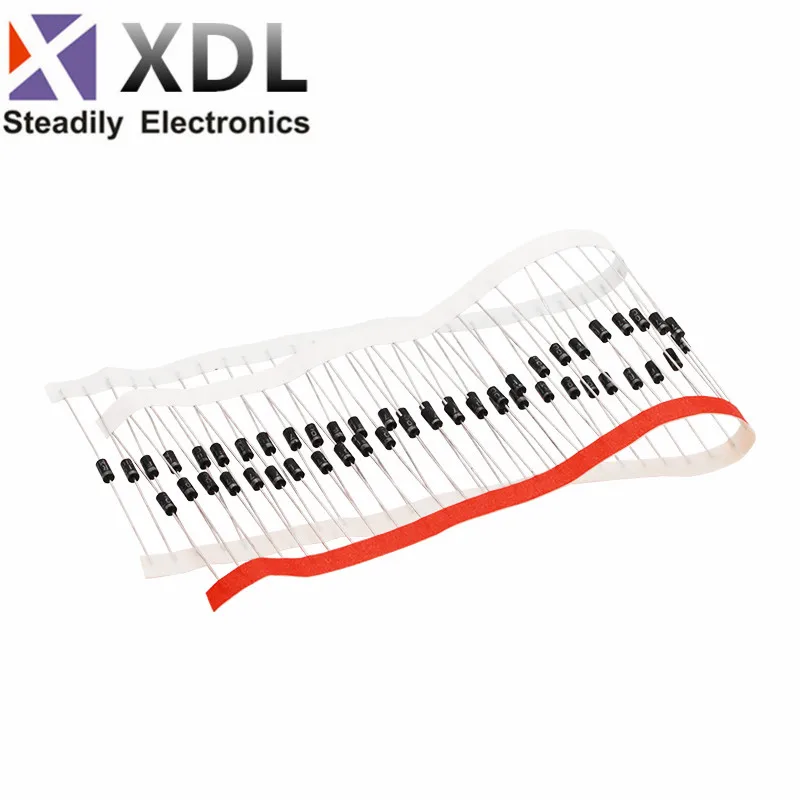 

100 шт выпрямительный диод 1A 1000 В DO-41 UF4007