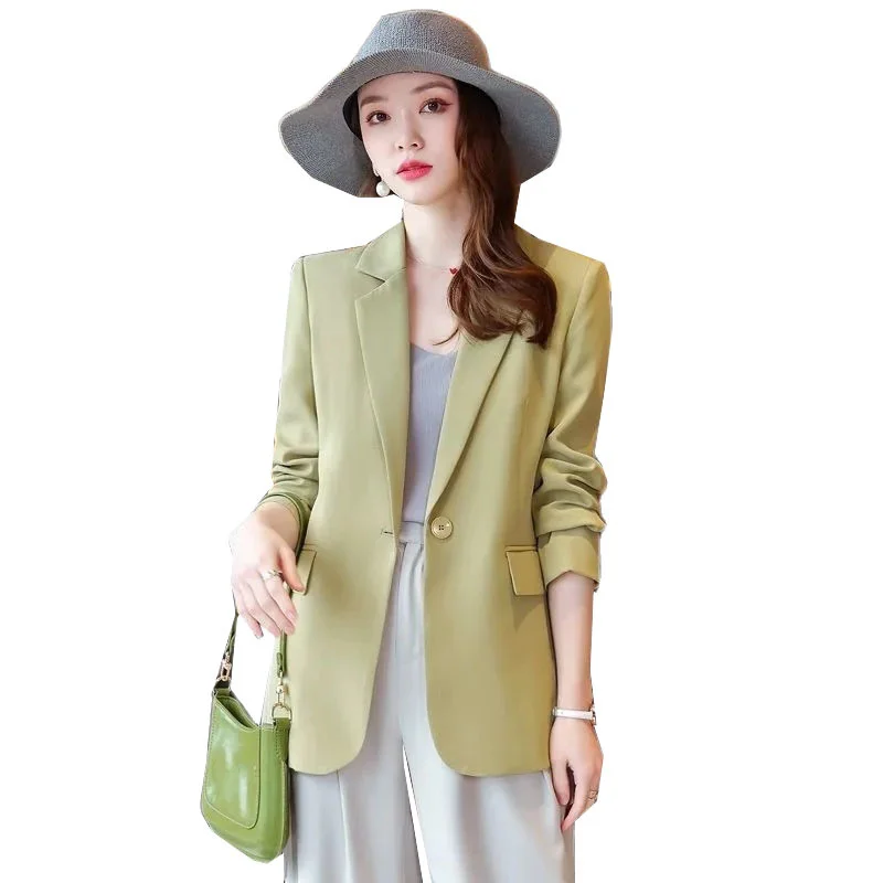 

2023New Spring Autumn Suit Jacket Women Fashion Korean Long Sleeve Office Blazer Coat Female Elegant Casual Ladies Overcoat Tops