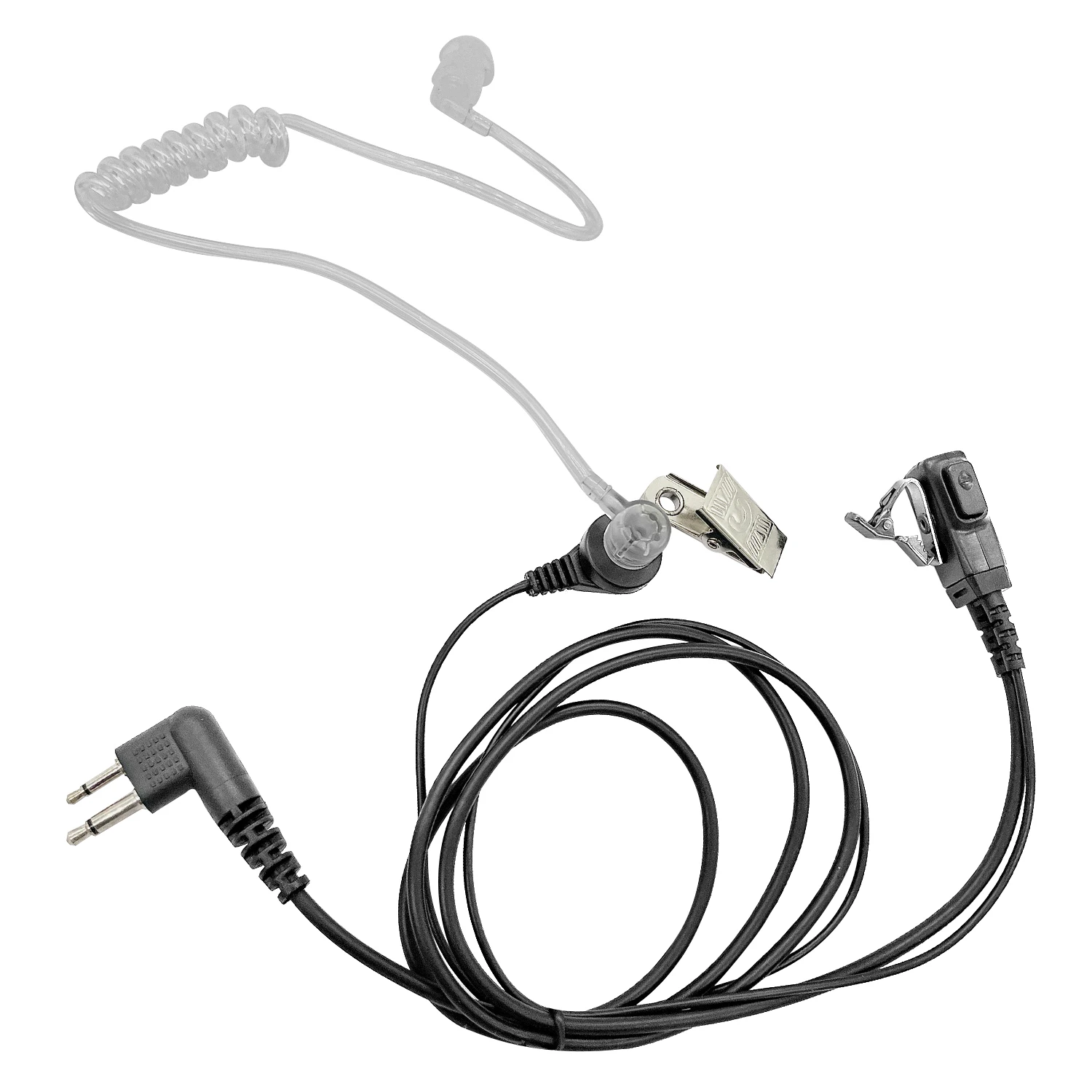 Акустический наушник PTT секретный агент безопасности полицейский 2-контактный