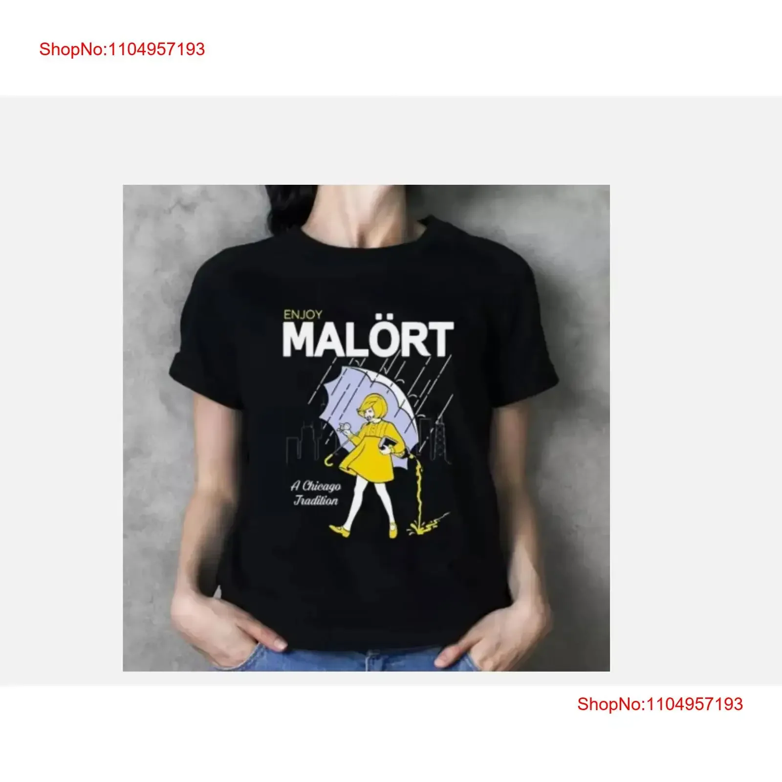 Фото Футболка Enjoy Malort A Chicago Tradition, винтажная стираная футболка с рисунком, дышащая модельерская одежда, уличная одежда слегка №1