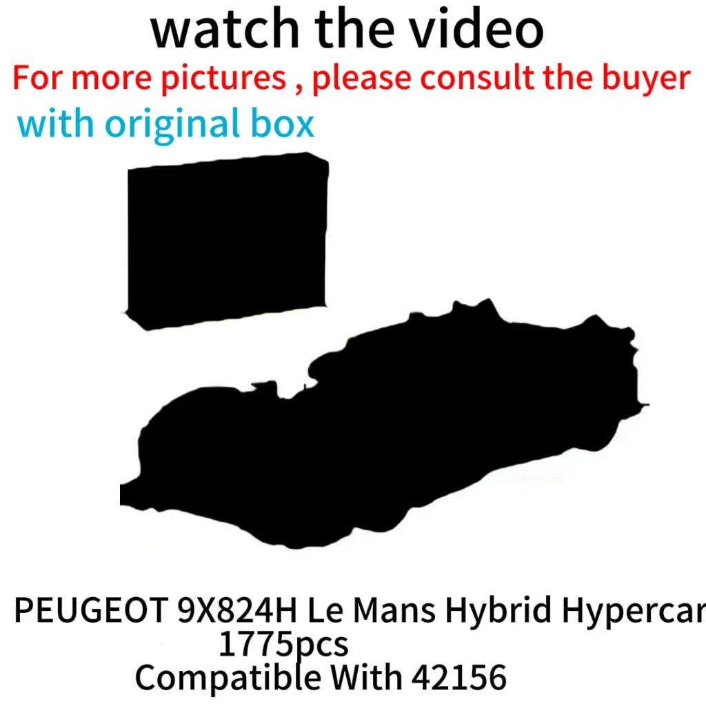 42156 технический Peugeoted 9X8 Гибридный гиперкар для мужчин Супер гоночный автомобиль