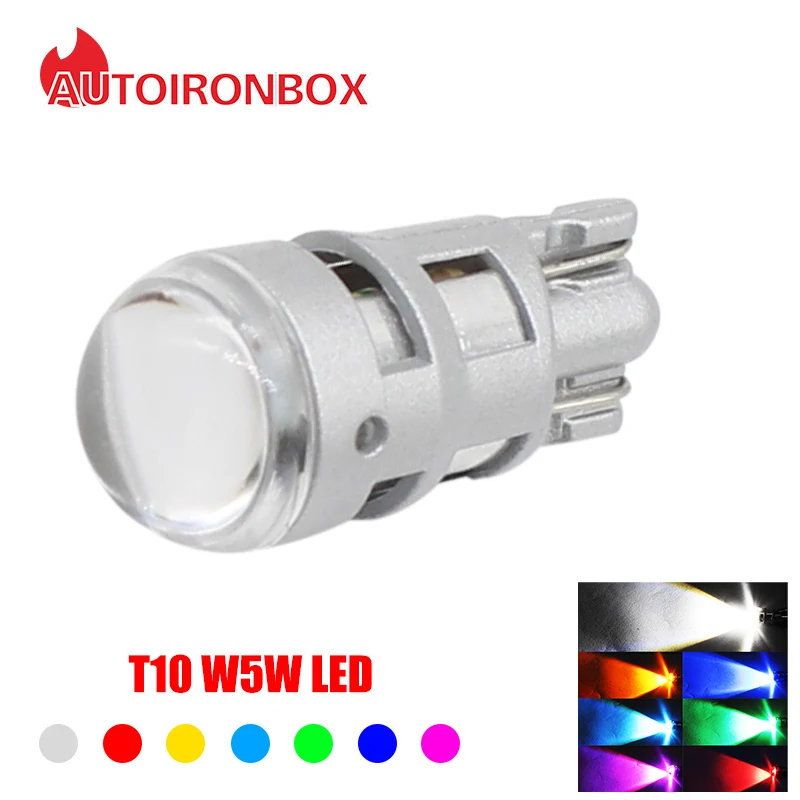 

1 шт. Автомобильный светодиодный светильник W5W 1 светодиодный 3030 SMD 168 194 T10 светодиодный лампочка с автоматической лицензией интерьерный клин...