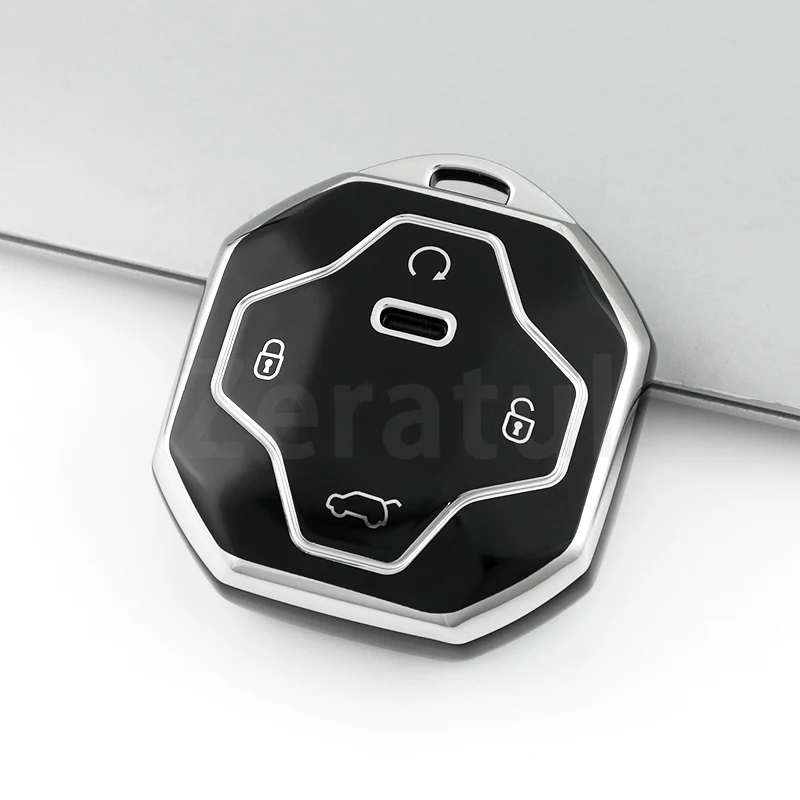 

Чехол-брелок для автомобиля, 4 кнопки, из ТПУ, для Chery Jetour T2 2023 2024, аксессуары без ключа