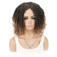 your style synthetic short wig afro kinky curly wigs afro wig black woman ombre brown ladies girls african american bob wigs