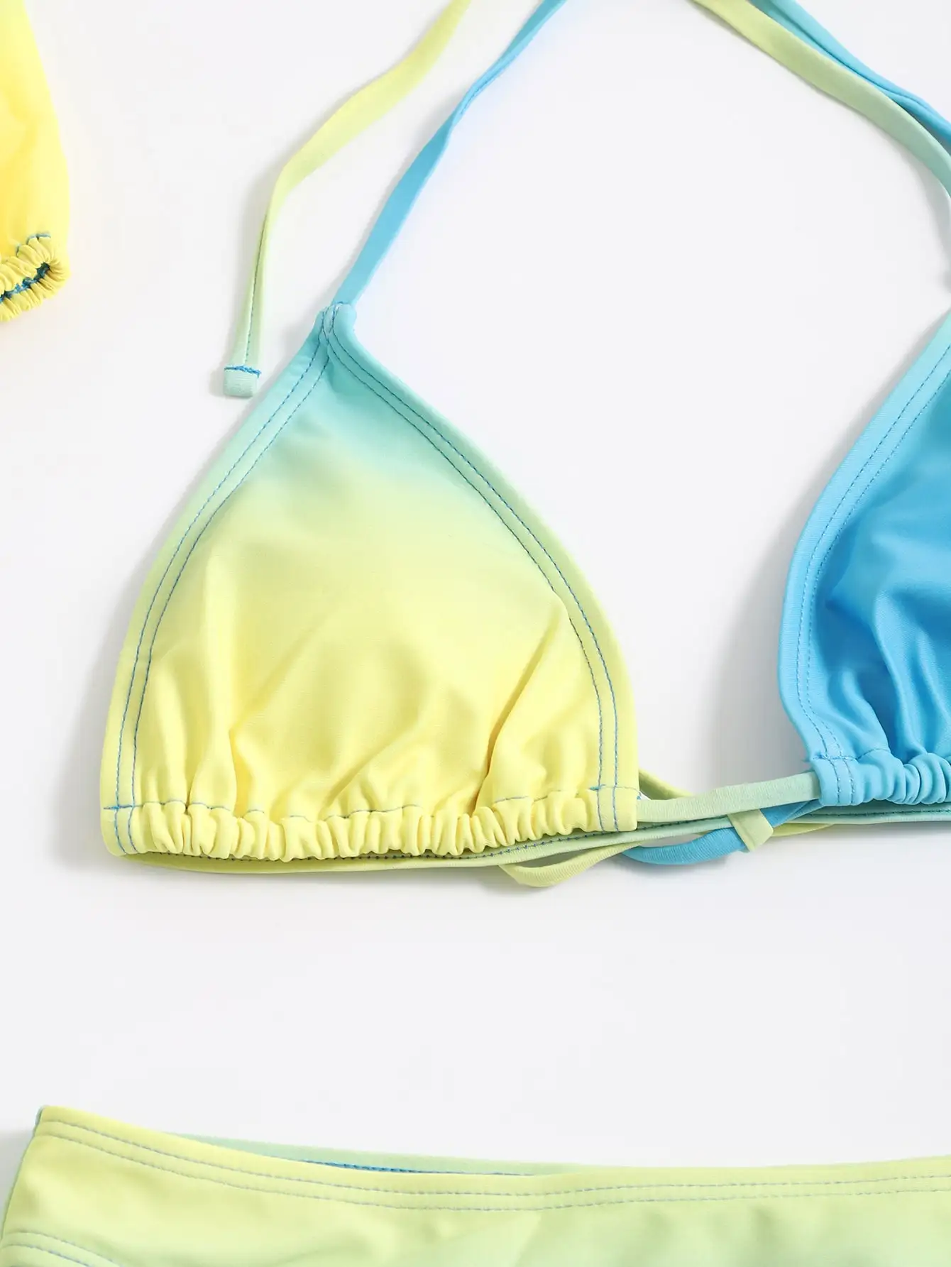 3 шт. женский купальник-бикини с эффектом омбре