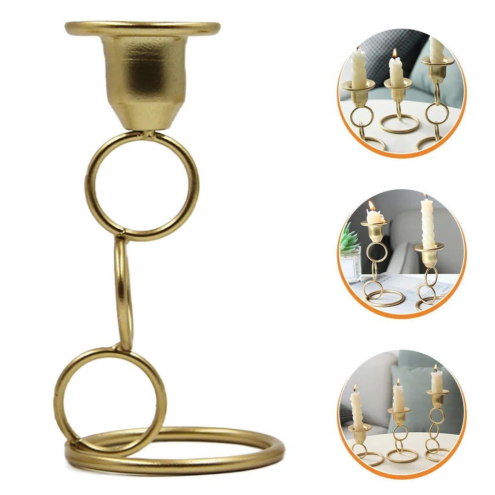 

Holder Candlestick Stand Dinner Holders Vintage Metal Pillar Party Ornament Retro Wedding Centerpieces Festival Iron Geometric