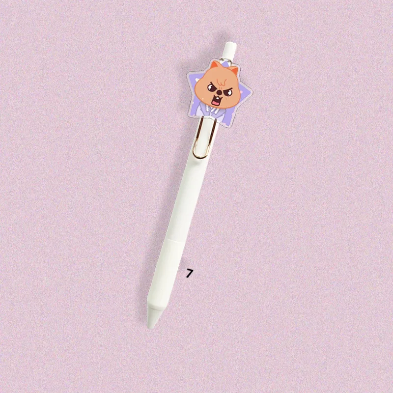 Ручка-стилус SKZOO Periphery Cartoon Press The Neutral Pen Signature Pen с изображением SKZ Felix, HyunJin, Bang Chan, Woojin, Changbin, Lee Know, Han Seungmin (art.: 3920dbd56fddf) - 3920dbd56fddf