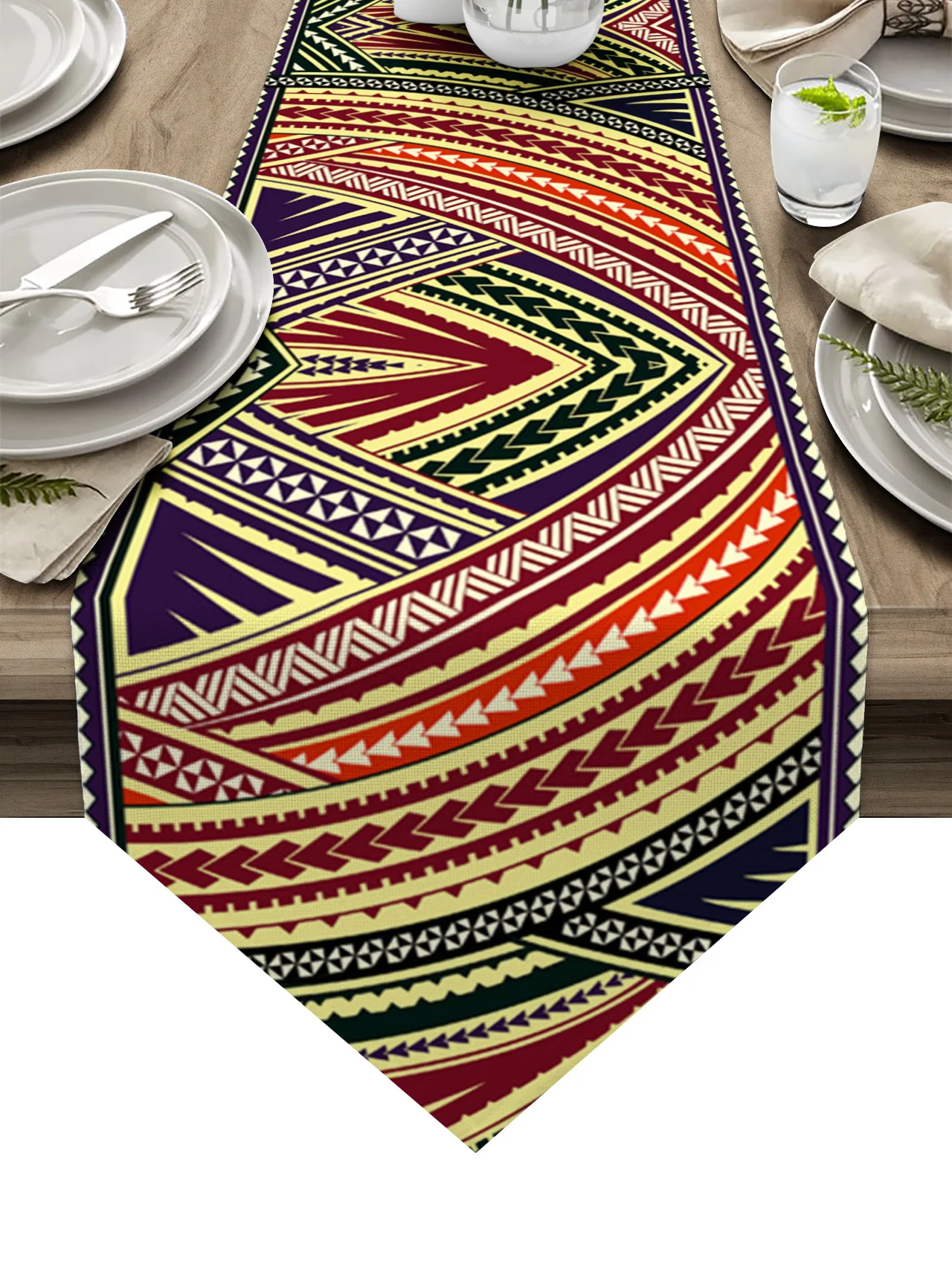 

Полинезийская Этническая Современная скатерть для стола, деревенский Свадебный декор, скатерть для дома, отеля вечерние, кухни, обеденного ...