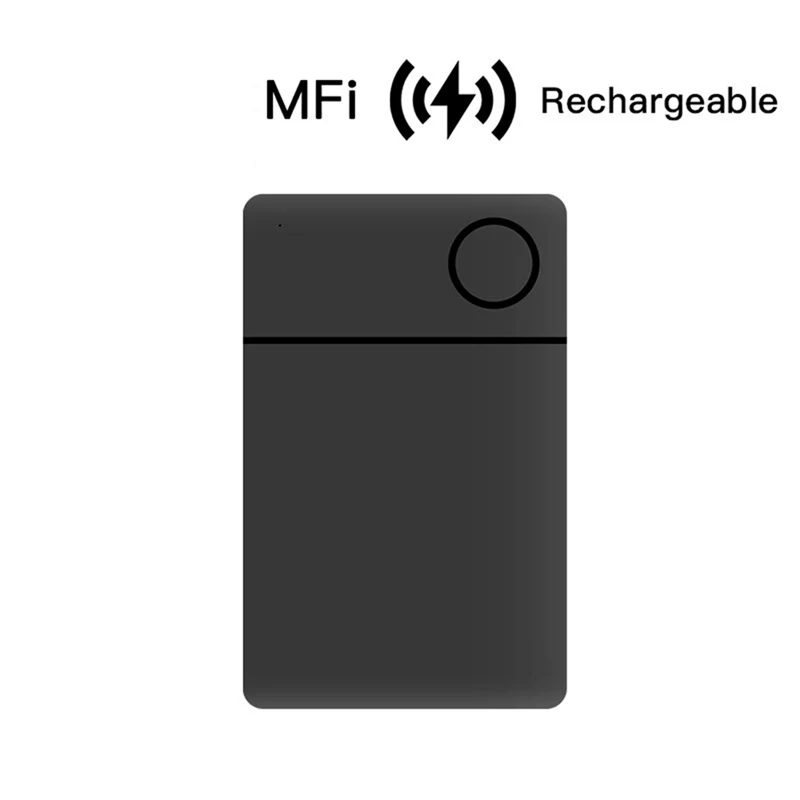 Беспроводной Перезаряжаемый смарт-трекер для карт работает с Apple Find My App Back Cover Icard