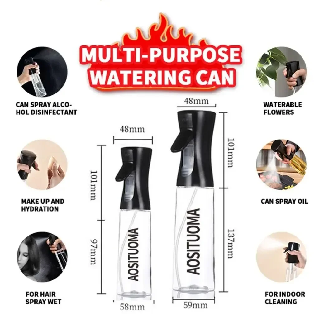 

Бутылки с распылителем высокого давления, многоразовый аэрозольный распылитель для салонного барбекю, распылитель для воды с распылителем масла