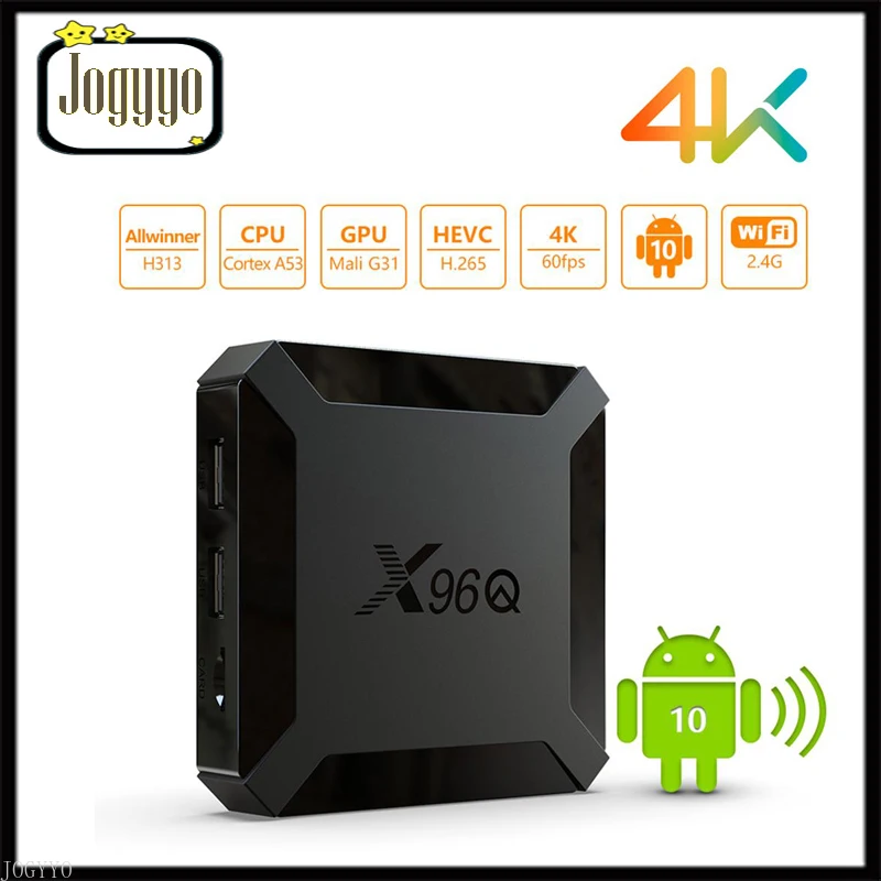 

ТВ-приставка X96Q, Android 10,0, Allwinner H313, 2,4 ГГц, Wi-Fi, 4 ядра, 2 + 16 Гб