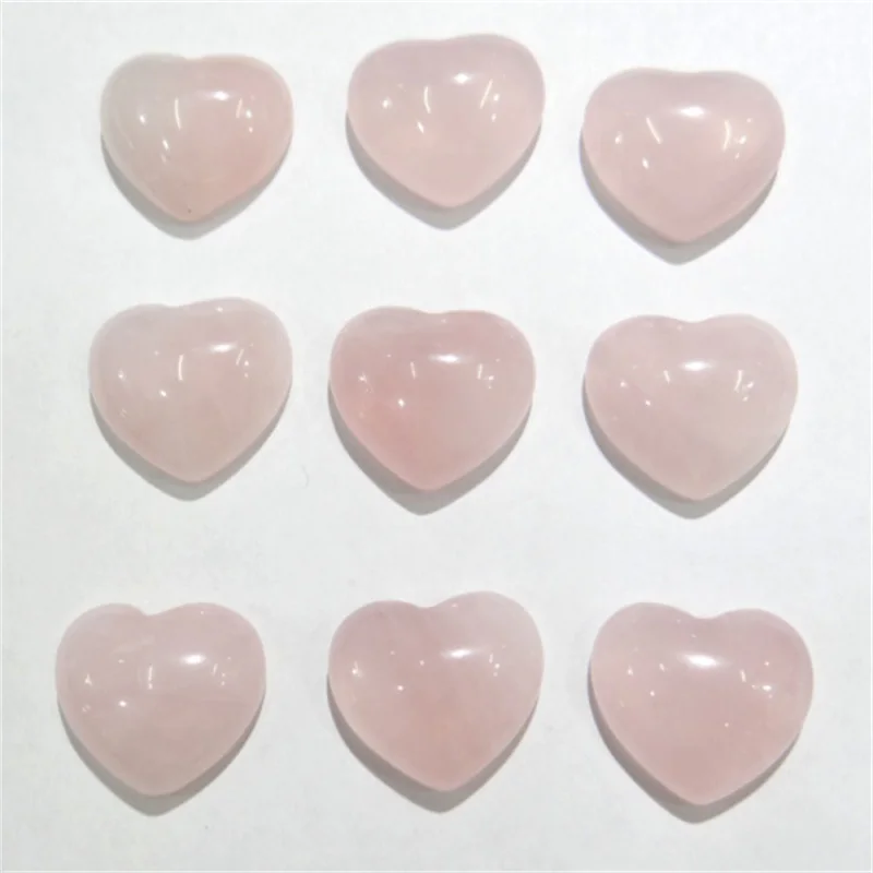 

Wholesale Natural Stone Quartz Crystal Agates 15x18mm Heart Shape Cab Cabochons No Hole Beads For DIY Making Jewelry 30pcs