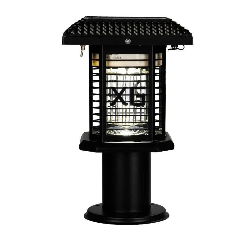 KARLOS Солнечная лампа от комаров Современный уличный черный настенный светильник