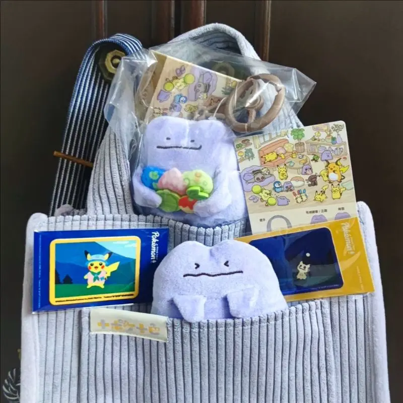 Фото Подлинное PokéMon, серия различных личностей, Пикачу, плюшевое одеяло с подвеской в стиле аниме, коллекционные игрушки для девочек, подарок на день рождения №1