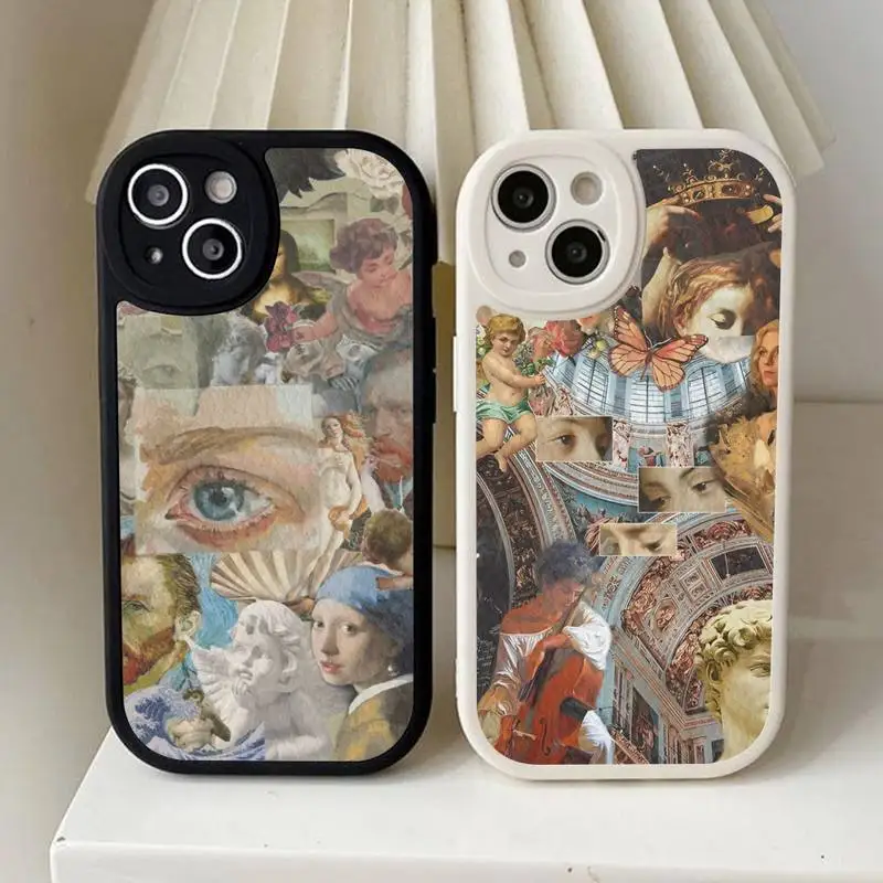 

Renaissance art Painting Phone Case Hard Leather For iPhone 14 13 12 Mini 11 14 Pro Max Xs X Xr 7 8 Plus