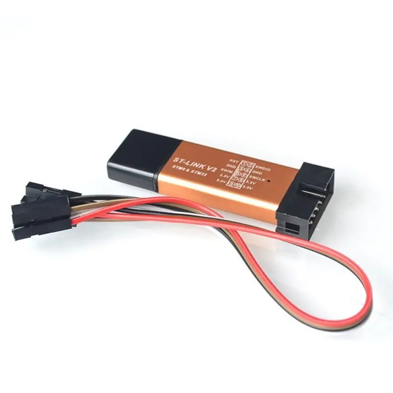 DT21 ST-Link V2 STM32 Симулятор, программатор, отладчик SWD SWIM для STM8 STM32, корпус из алюминиевого сплава (art.: 3920dcedf1725) - 3920dcedf1725