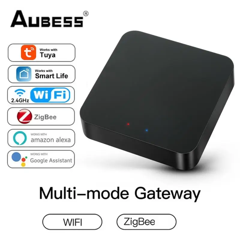 

Tuya ZigBee Smart Gateway Hub Multimode Smart Home Bridge Smart Life APP Wireless Remote Controller Works With Alexa Google Home