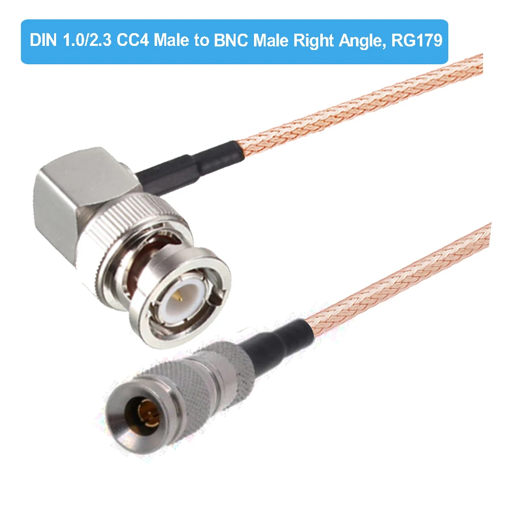 Мини-разъем BNC DIN 1.0/2.3 CC4 папа — мама 75 Ом RG179 Косичка HD SDI Кабель для Blackmagic HyperDeck Shuttle